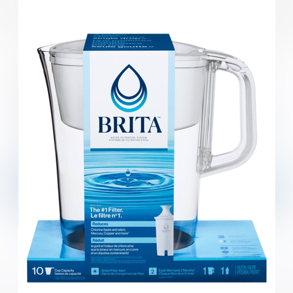 Brita Large White 10 Cup Water Filter Pitcher - Picture 4 of 4